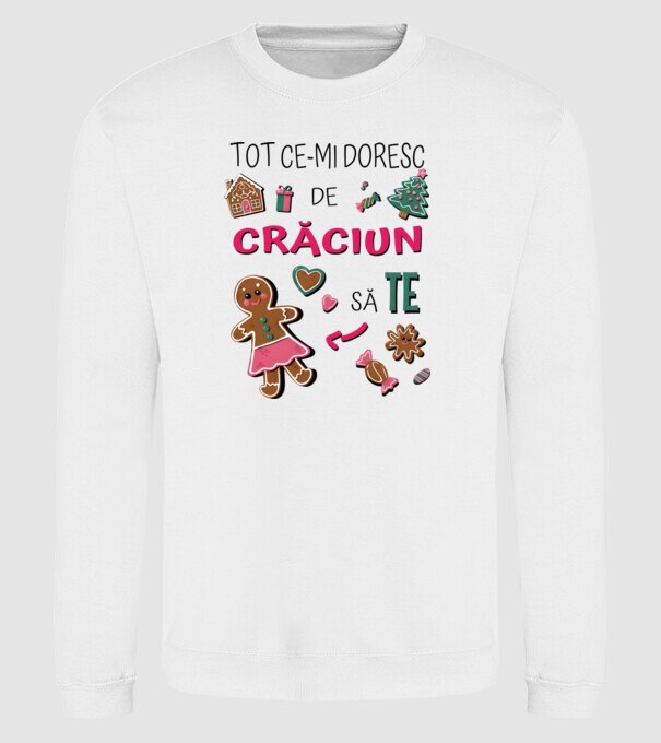 Tot ce-mi doresc de Crăciun să TE Femei alb model alb pe tricou