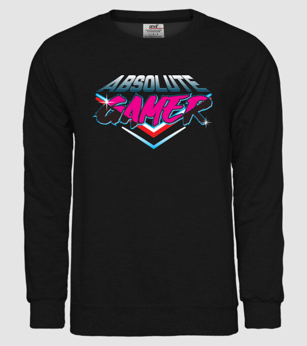 Absolute Gamer model negru pe tricou