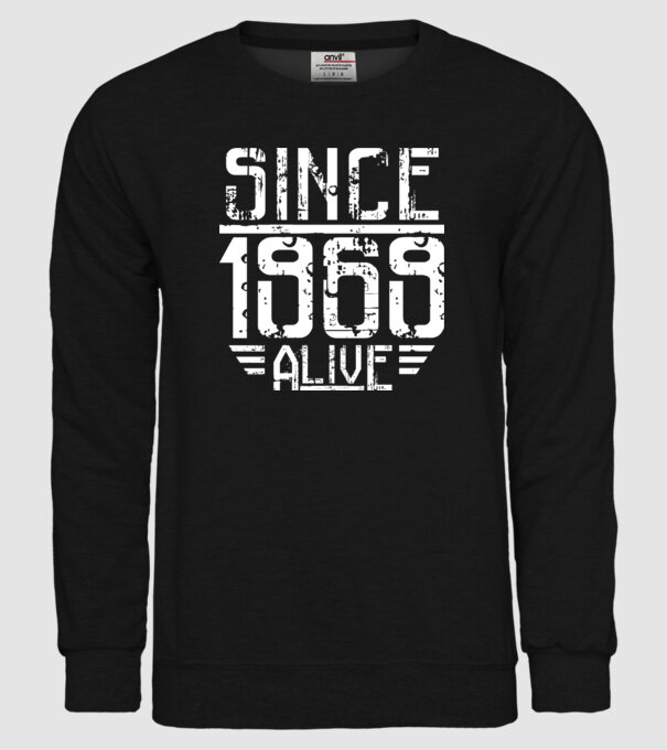 Alive since 1969 model negru pe tricou