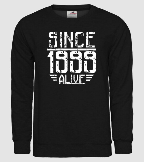 Alive since 1999 model negru pe tricou