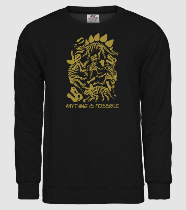 Anything is possible model negru pe tricou