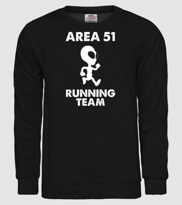 area51 running team model negru pe tricou
