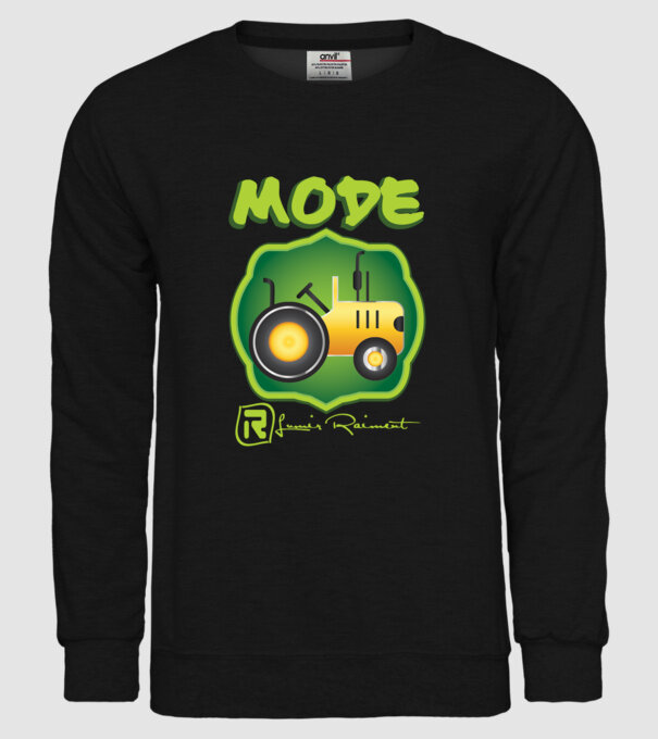 Baby tractor model negru pe tricou