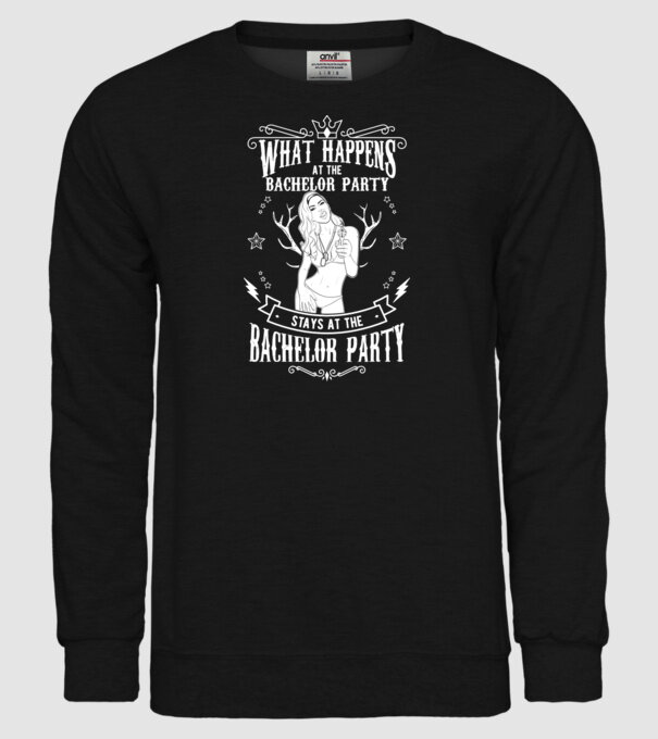Bachelor party model negru pe tricou