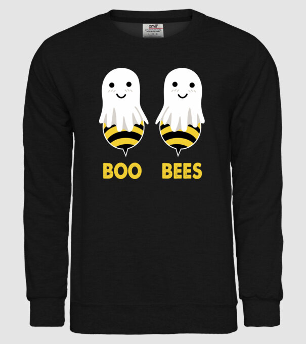 Boo bees model negru pe tricou