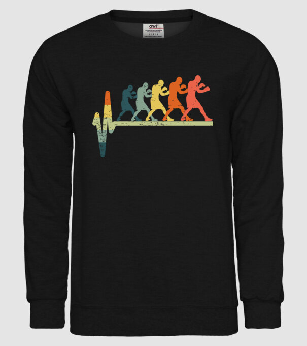Box EKG model negru pe tricou