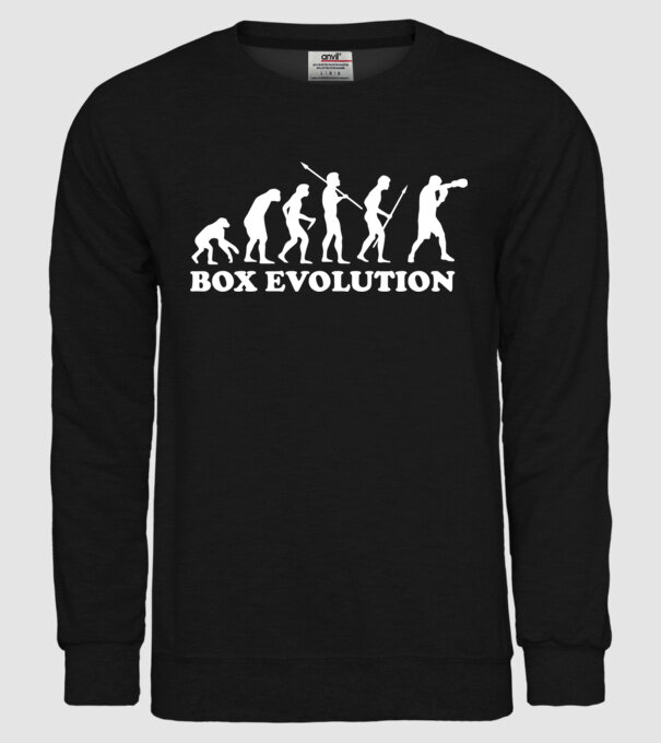 Box evolution model negru pe tricou