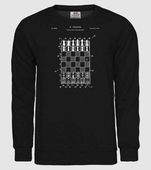 Chess Game method model negru pe tricou