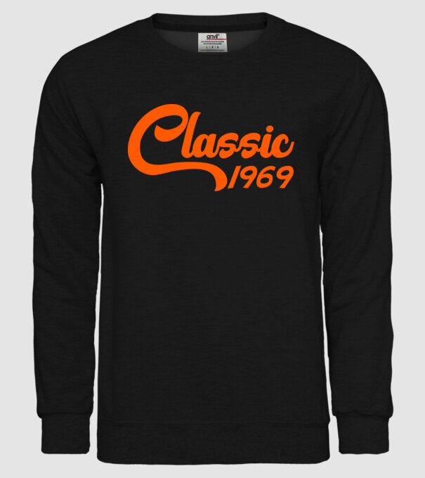 Classic 1969 model negru pe tricou