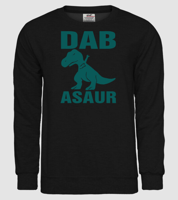 Dabasaur model negru pe tricou