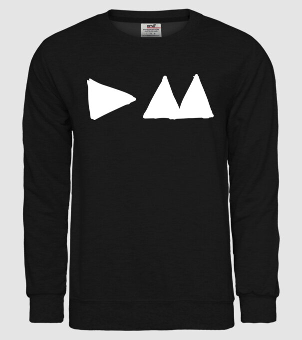 Depeche Mode triangle model negru pe tricou