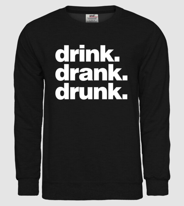 drink drank drunk2 model negru pe tricou