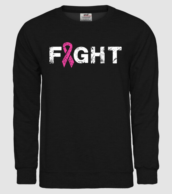 Fight model negru pe tricou