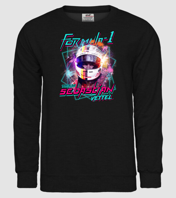 FORMULA 1 VETTEL model negru pe tricou