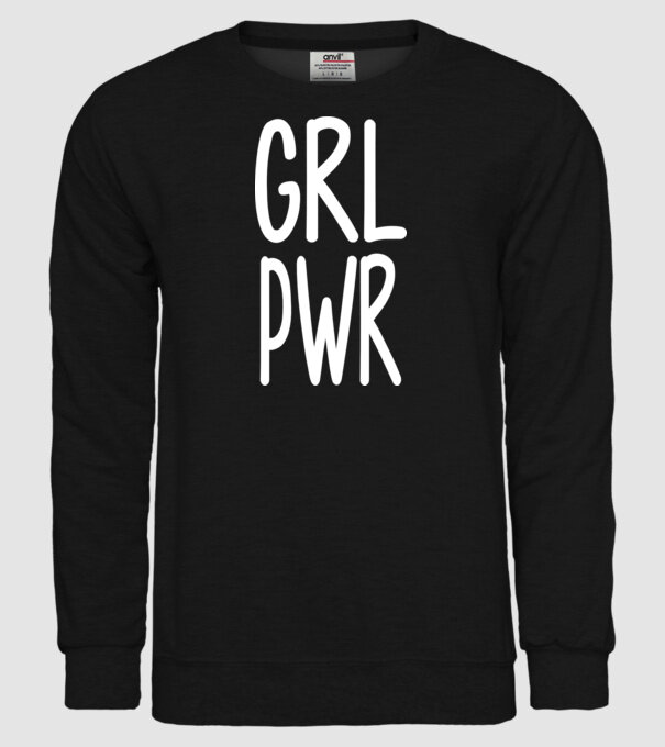 Girl Power model negru pe tricou