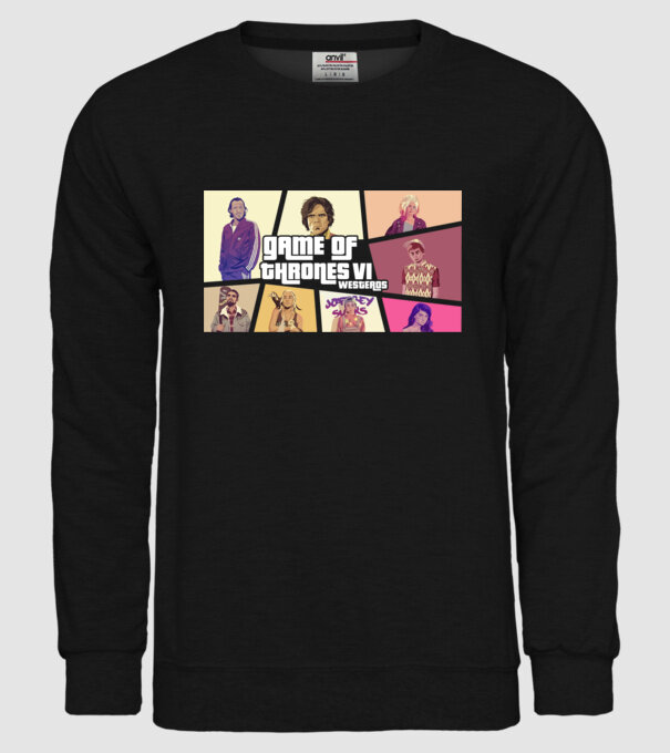 GTA game of thrones model negru pe tricou