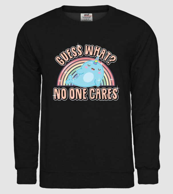 Guess what narval model negru pe tricou