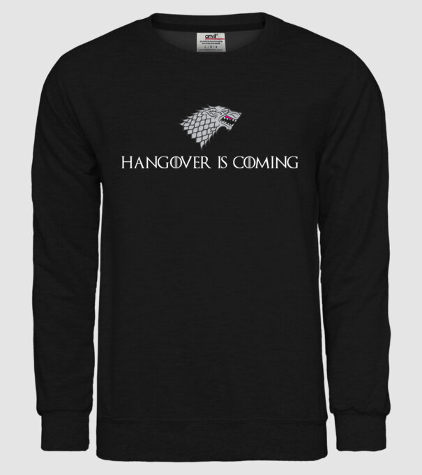Hangover is coming model negru pe tricou