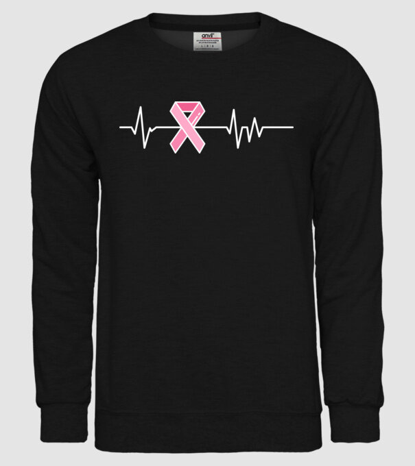 Heartbeat faith model negru pe tricou