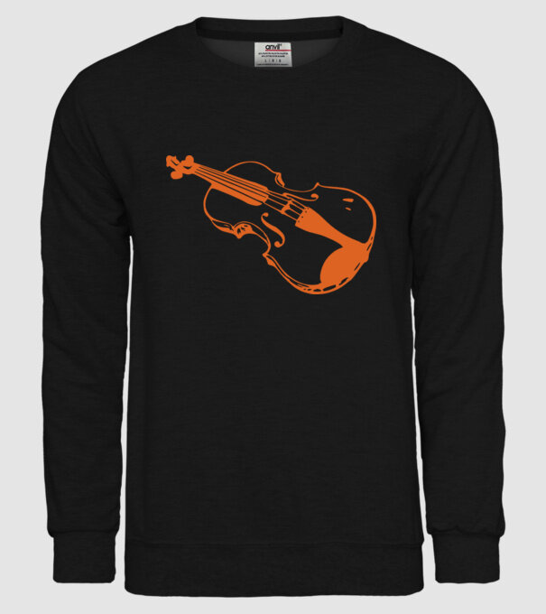 Vioară model negru pe tricou