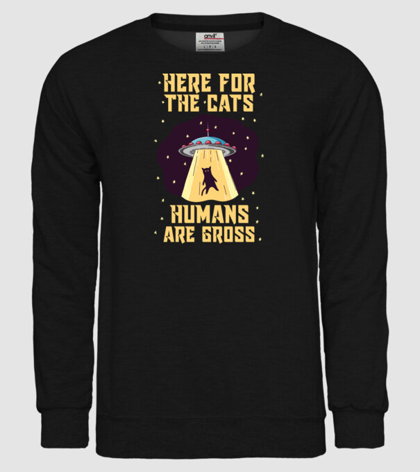 Here for the cats model negru pe tricou