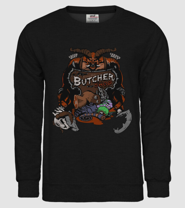 Heroes of the Storm - Butcher (snapsleek) model negru pe tricou