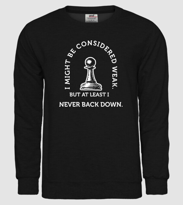 I might be considered weak drk model negru pe tricou