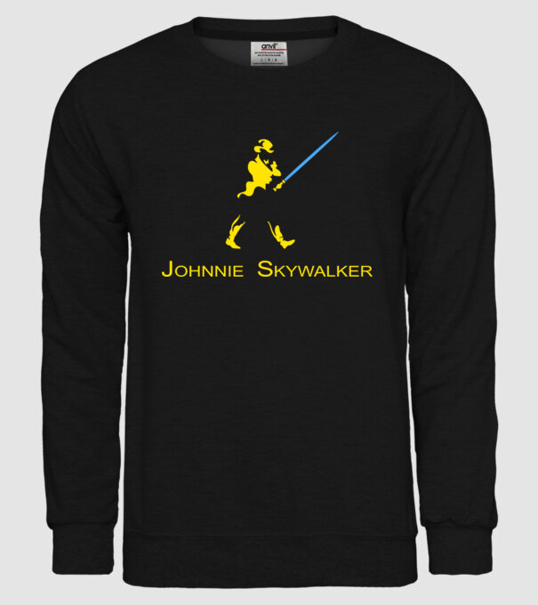 Johnnie Skywalker model negru pe tricou