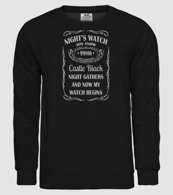 Jon Snow model negru pe tricou