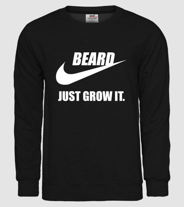 Just Grow It! model negru pe tricou