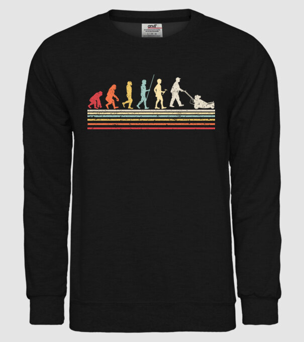 Evoluție Grădinar model negru pe tricou