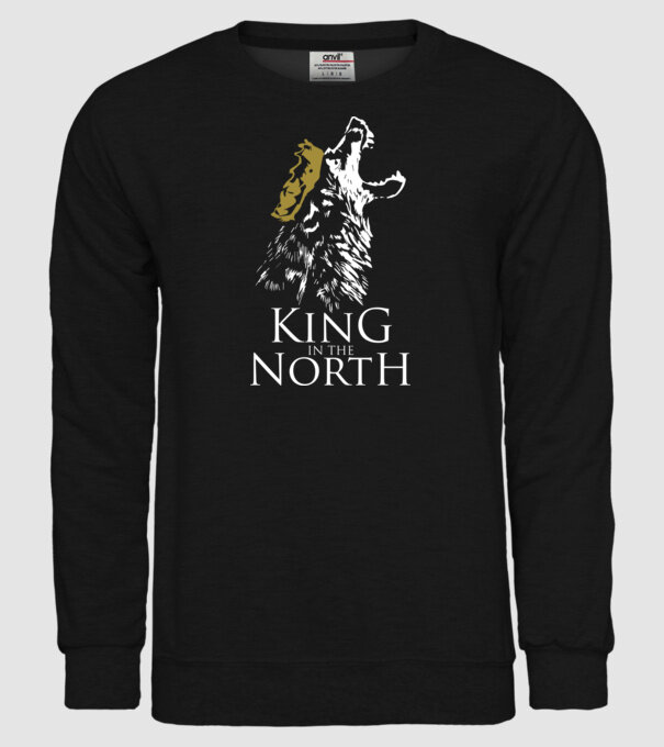 King in the north 2c model negru pe tricou