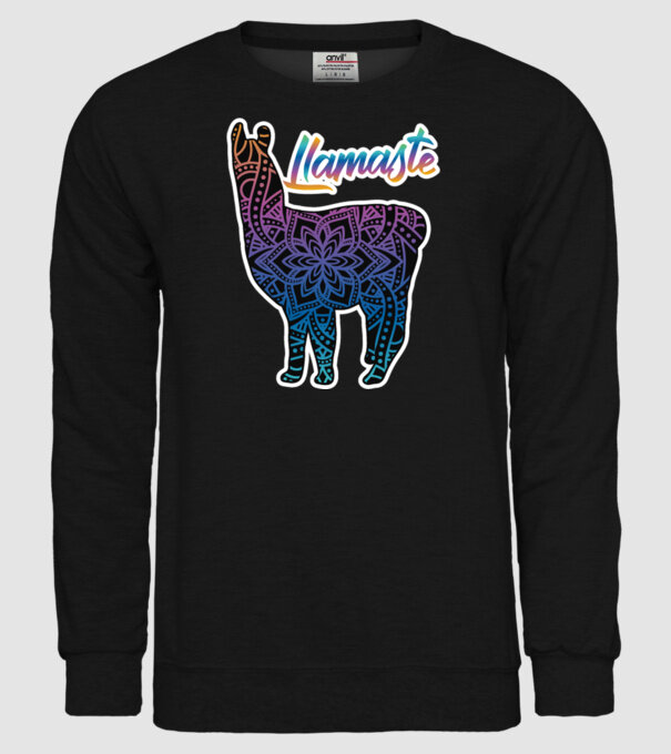Lamaste color2-01 model negru pe tricou