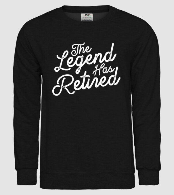 Legend has retired model negru pe tricou