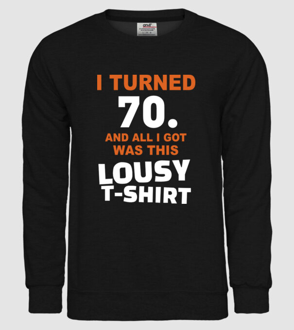 Lousy T-shirt 70. model negru pe tricou