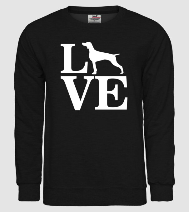 LOVE VIȘLĂ model negru pe tricou
