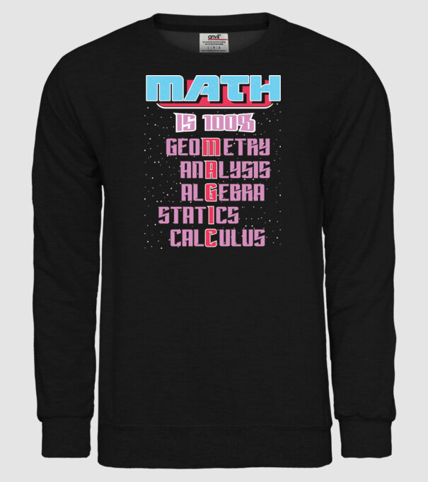 Math magic retro model negru pe tricou