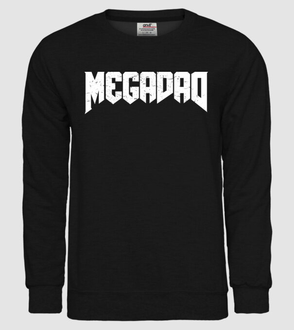 Megadad model negru pe tricou