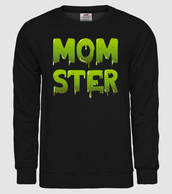 Momster model negru pe tricou
