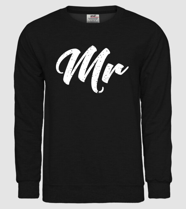 Mr 1 model negru pe tricou