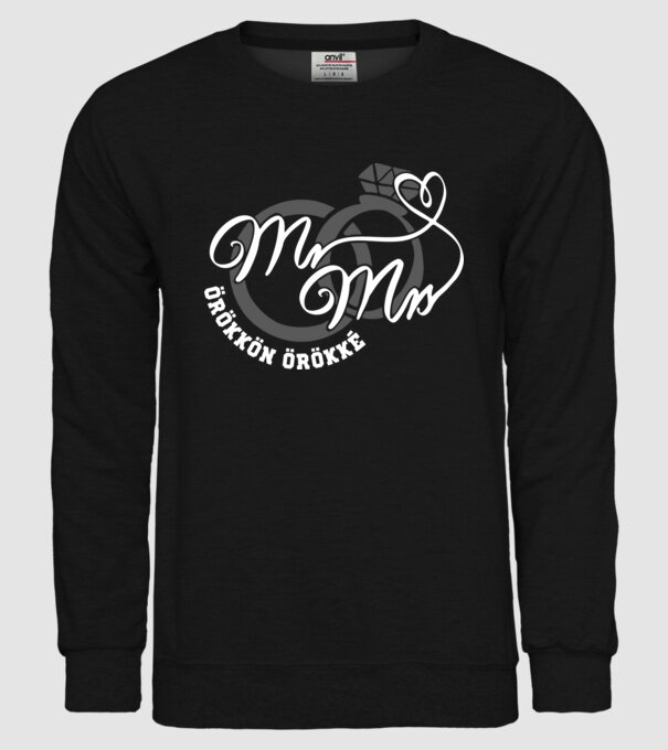 pentru totdeauna model negru pe tricou