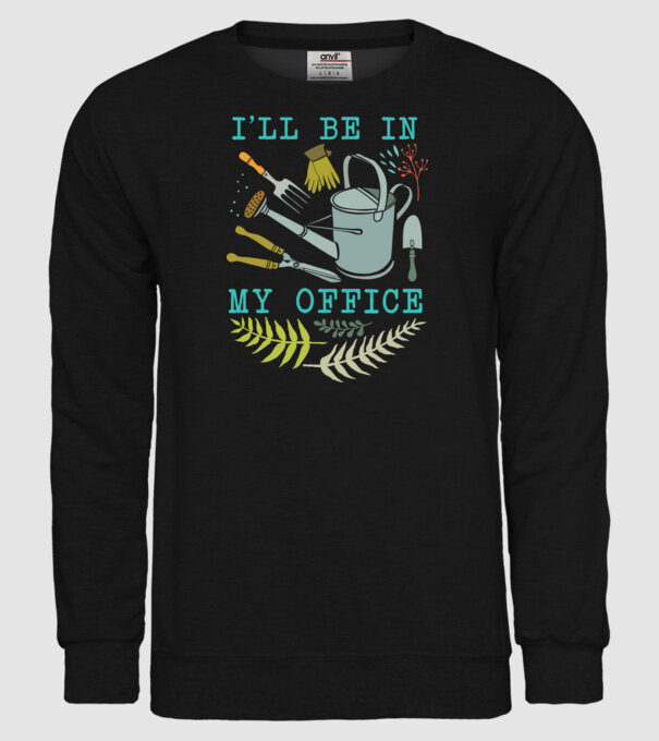 My office model negru pe tricou