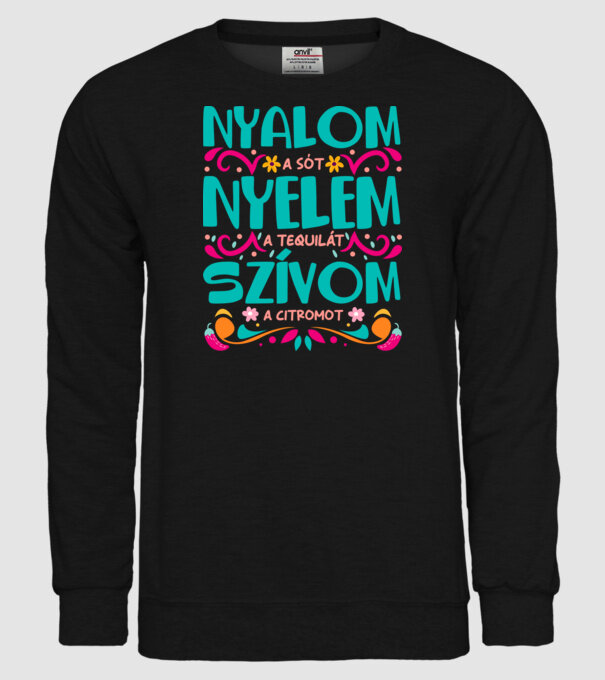 Ling sarea, înghit tequila, sug lămâia_D5934819 model negru pe tricou