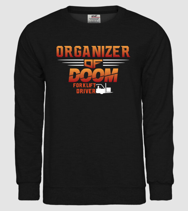 organizer of DOOM model negru pe tricou