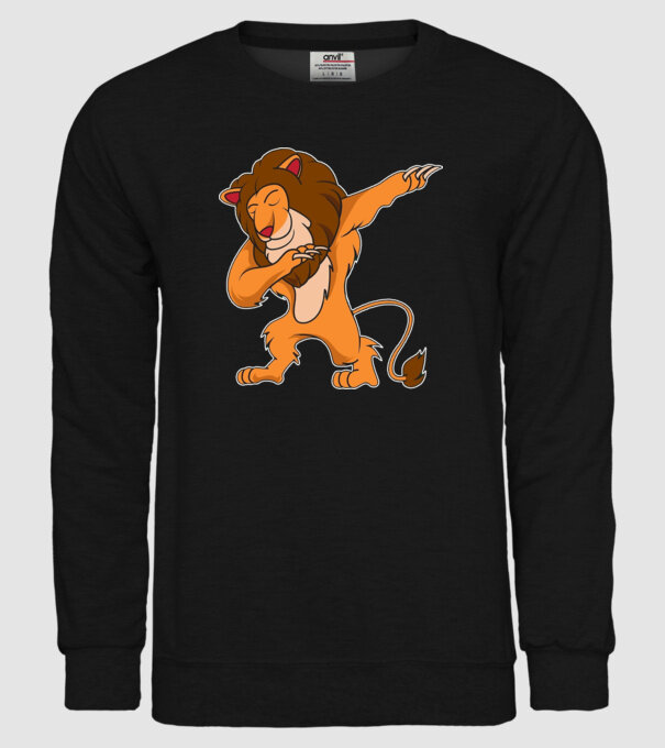 Leu DAB model negru pe tricou