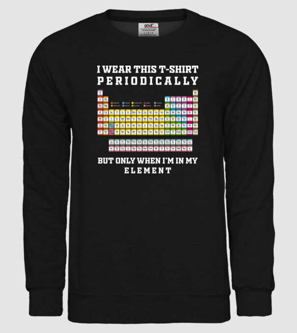 Periodically model negru pe tricou