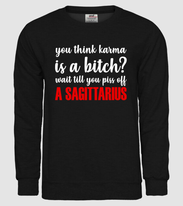 Piss of a SAGITTARIUS model negru pe tricou