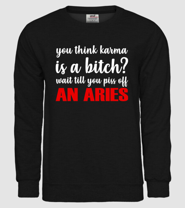 Piss of an ARIES model negru pe tricou