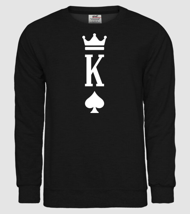 Playing cards King of spades model negru pe tricou