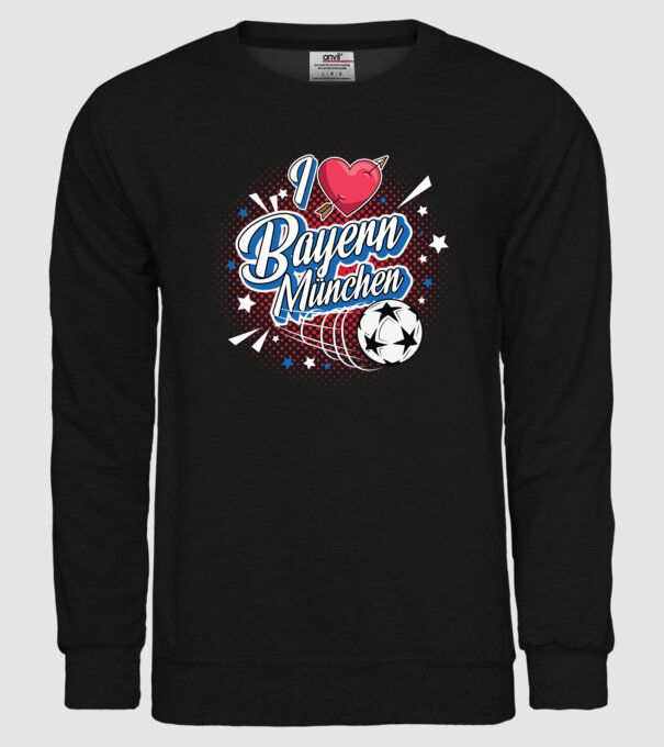 Popart Bayern model negru pe tricou